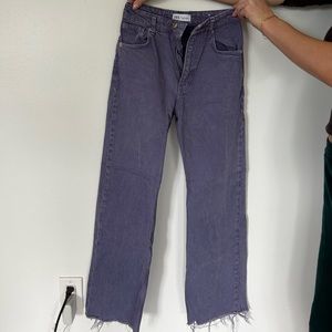 Zara Purple Straight Leg jeans!